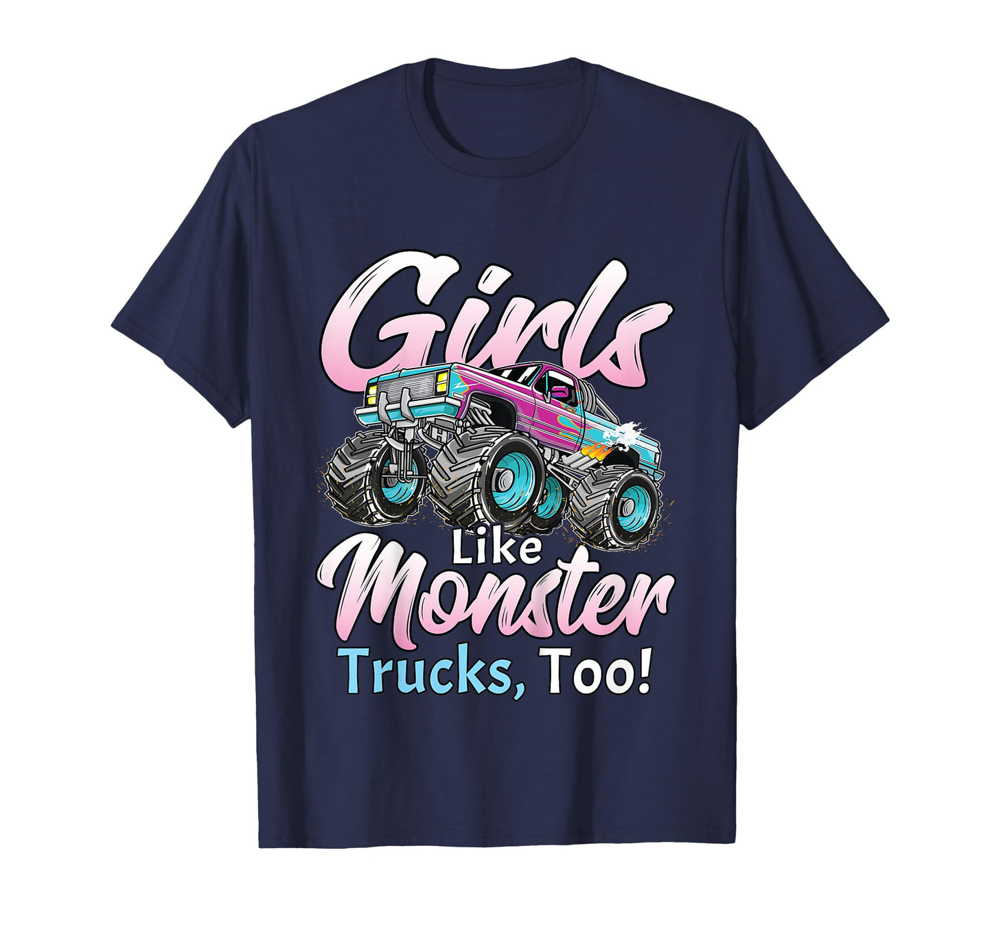 Monster Truck Unicorn Birthday Party Monster Truck Girl T-Shirt