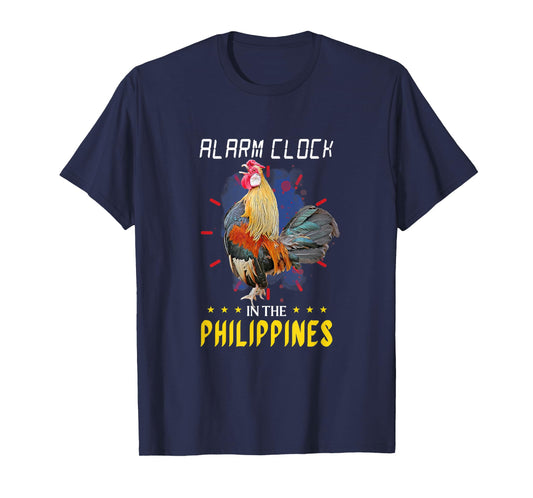 Funny Filipino Chicken Alarm Clock in the Philippines Pinoy T-Shirt