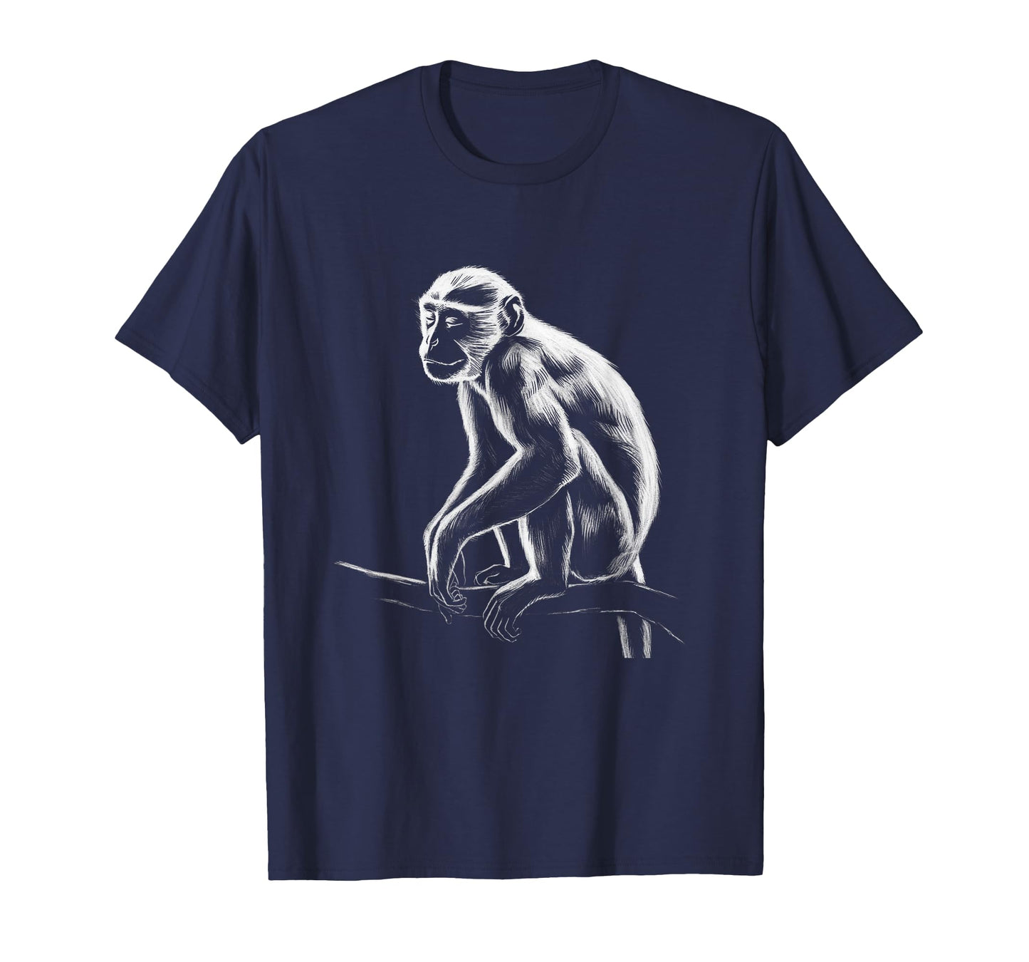 Monkey Drawing Art Graphic T-Shirt