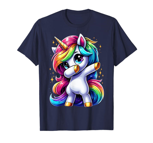 Dabbing Unicorn Rainbow Cute Unicorn Dab T-Shirt