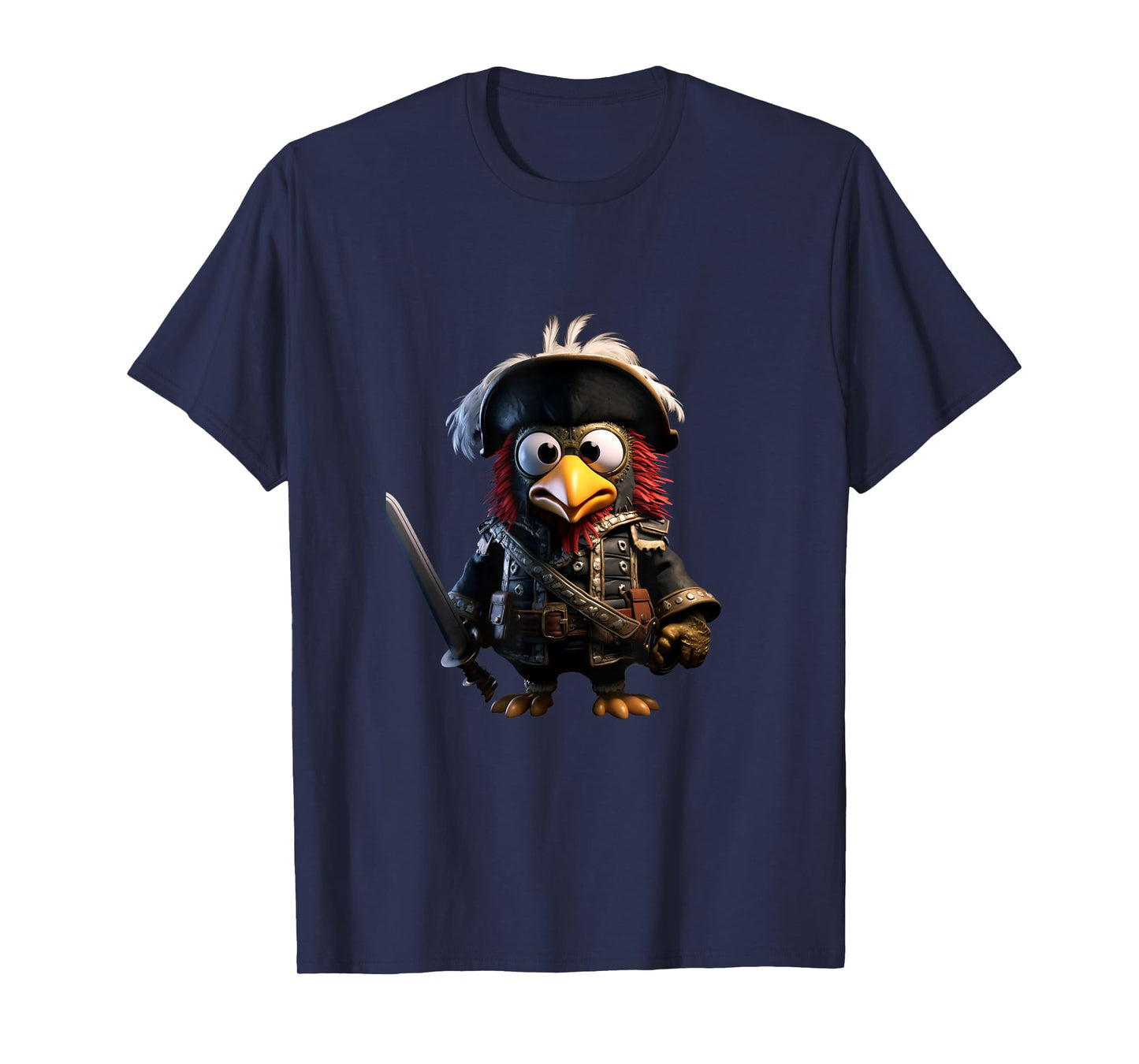 Pirate Chicken Buccaneer Pirate Costume Kids Boys T-Shirt