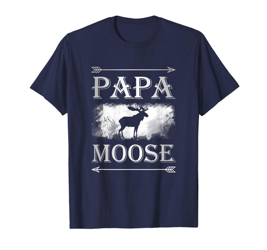 Best Husband Gifts "Papa Moose" Men Tee Shirts T-Shirt