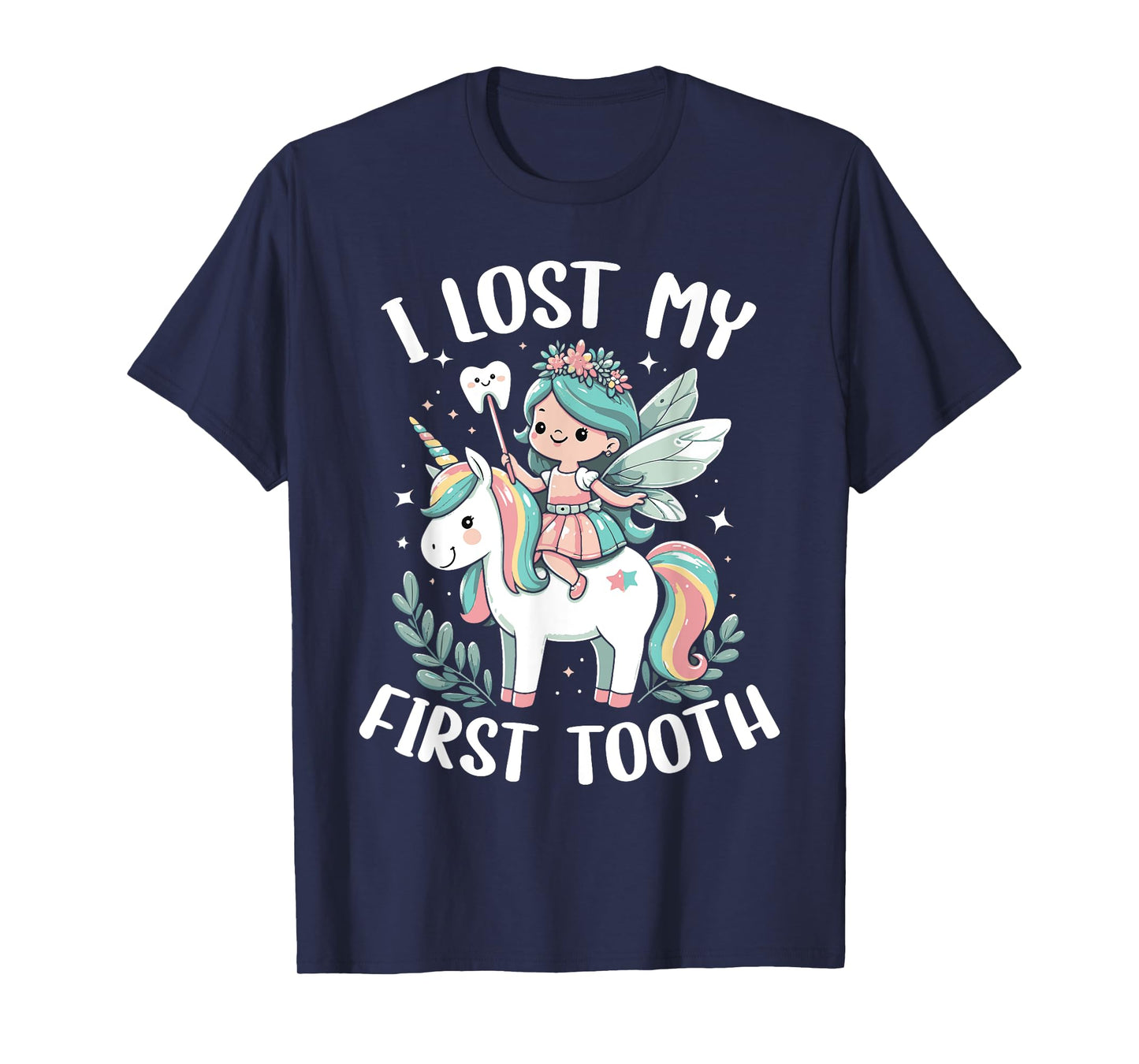 I Lost My First Tooth Funny Unicorn Tooth Fairy T-Shirt