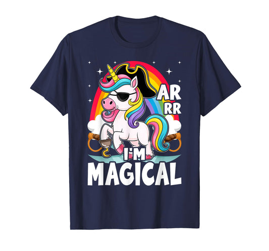 I'm Magical Caribbean Buccaneer Toddler Girl Unicorn Pirate T-Shirt