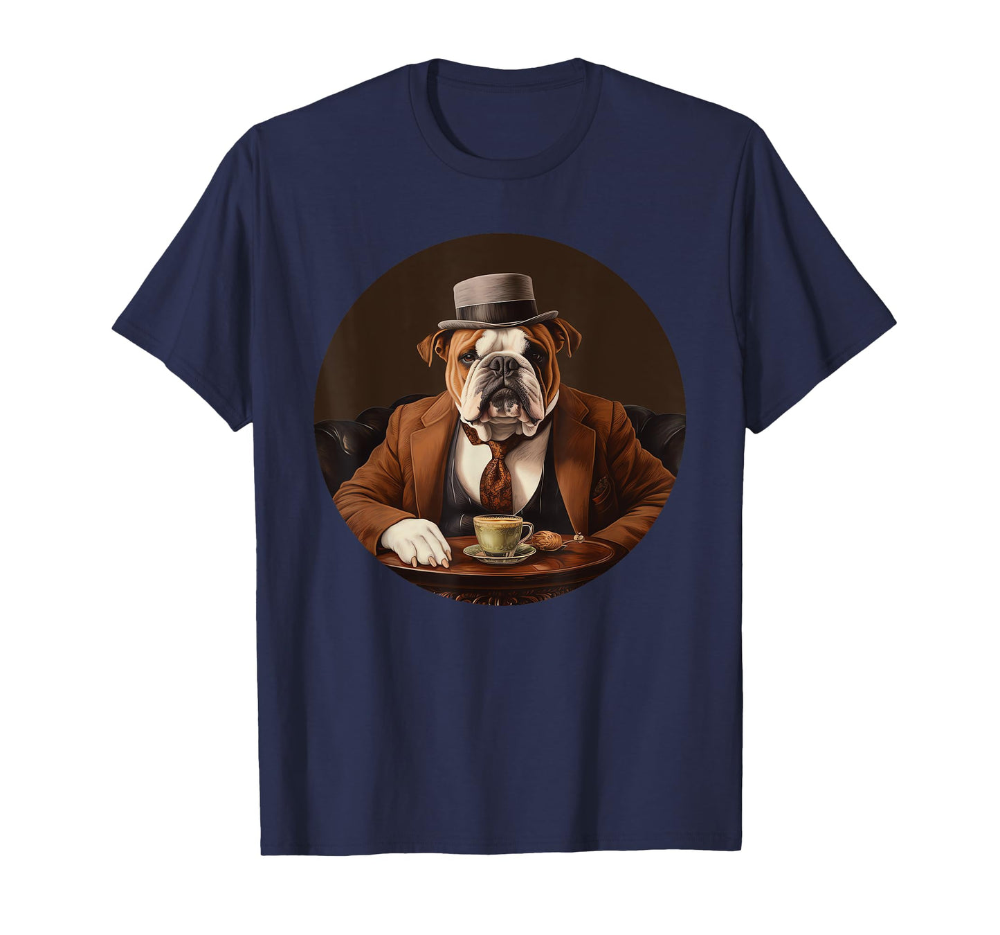English Bulldog English Gentleman Funny Dog Victorian T-Shirt