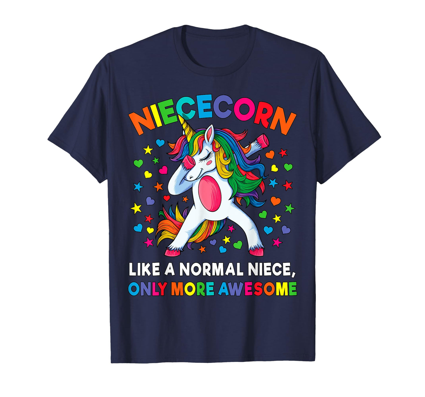 Niececorn Like A Niece Only Awesome Dabbing Unicorn Women T-Shirt