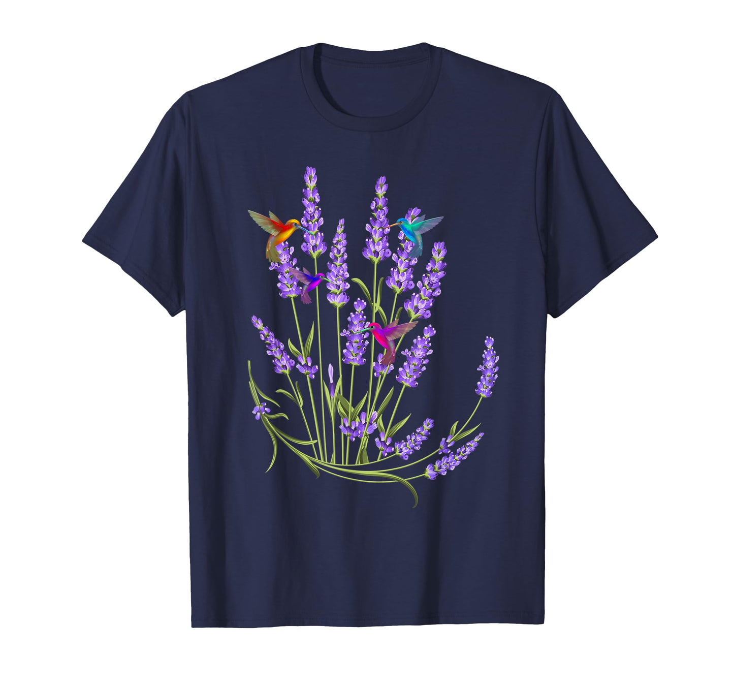 Hummingbird Playing With Flowers Funny Humming Bird Lovers T-Shirt