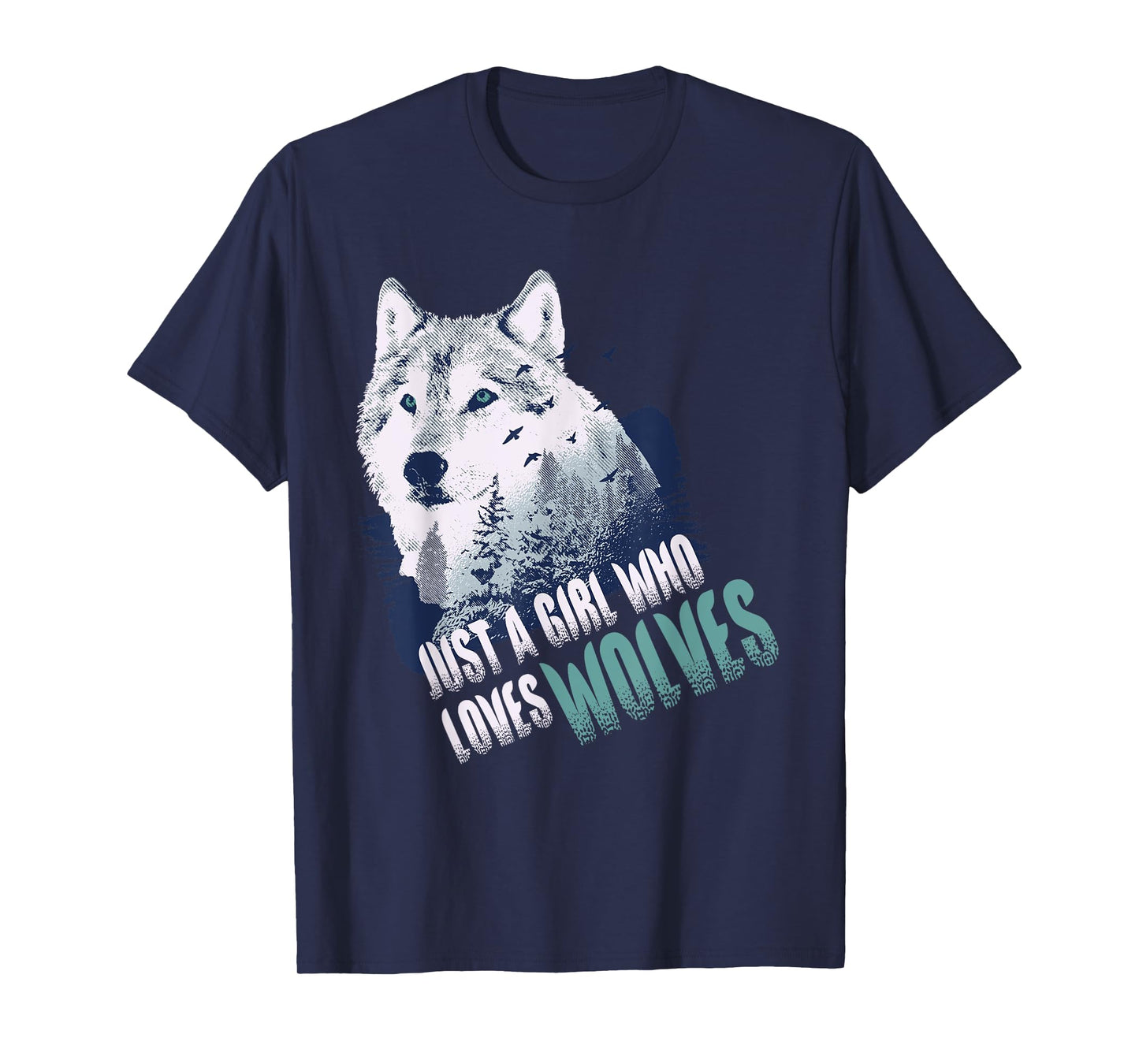 Just A Girl Who Loves Wolves | Cute Wolf Lover Gift T-Shirt