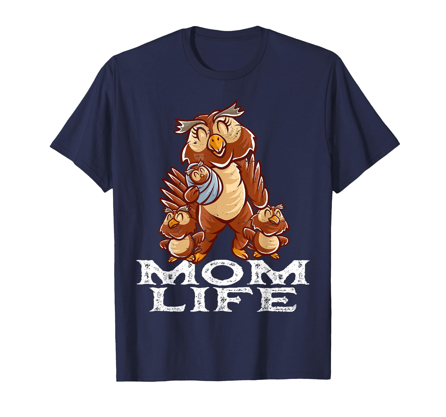 Owl Mama Mom Life Mommy Bird Mama Family Mother's Day T-Shirt