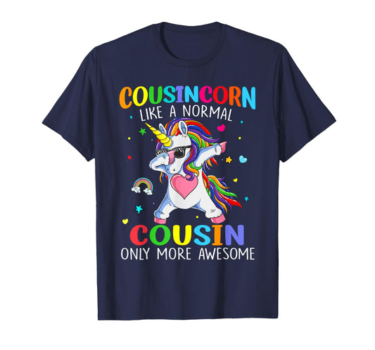 Cousincorn Like A Cousin Only Awesome Dabbing Unicorn T-Shirt