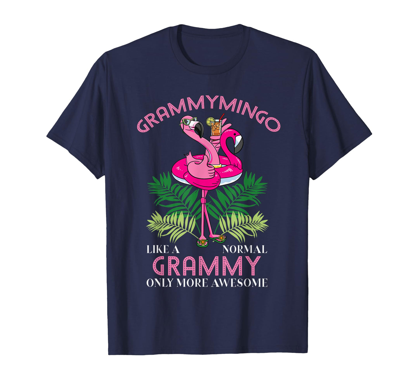 Grammymingo Grammy Flamingo Lover Grandma Grandmother Gramma T-Shirt