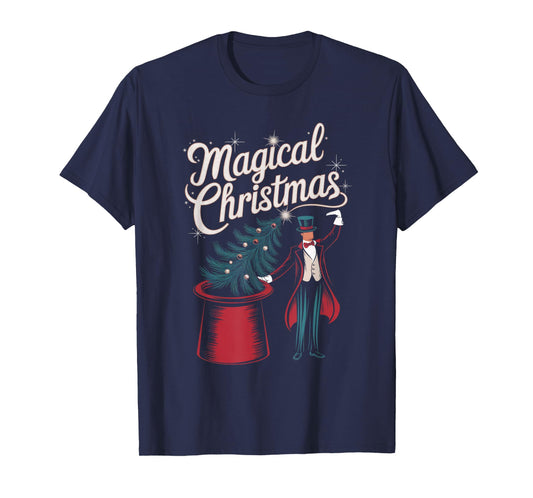 Magical Christmas Funny Xmas Holiday Celebration Magic Tree T-Shirt