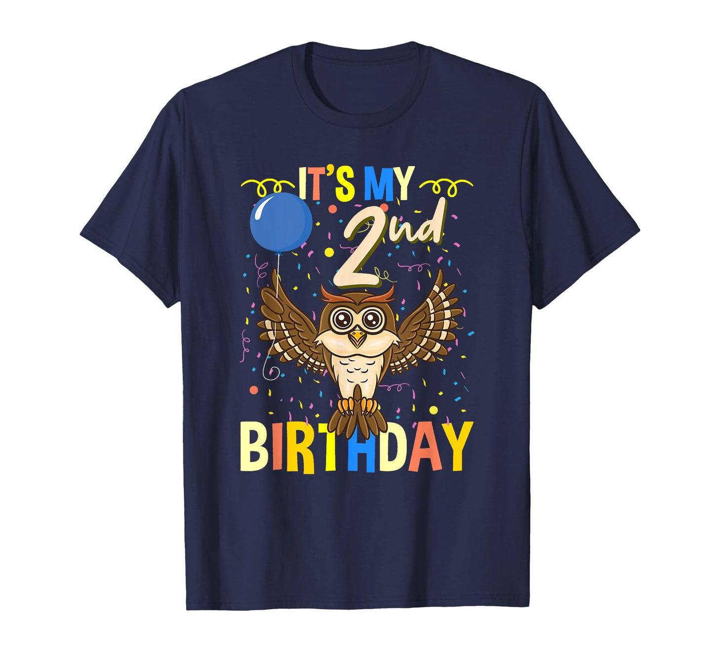 Its My 2nd Birthday Owl Bird T-Shirt