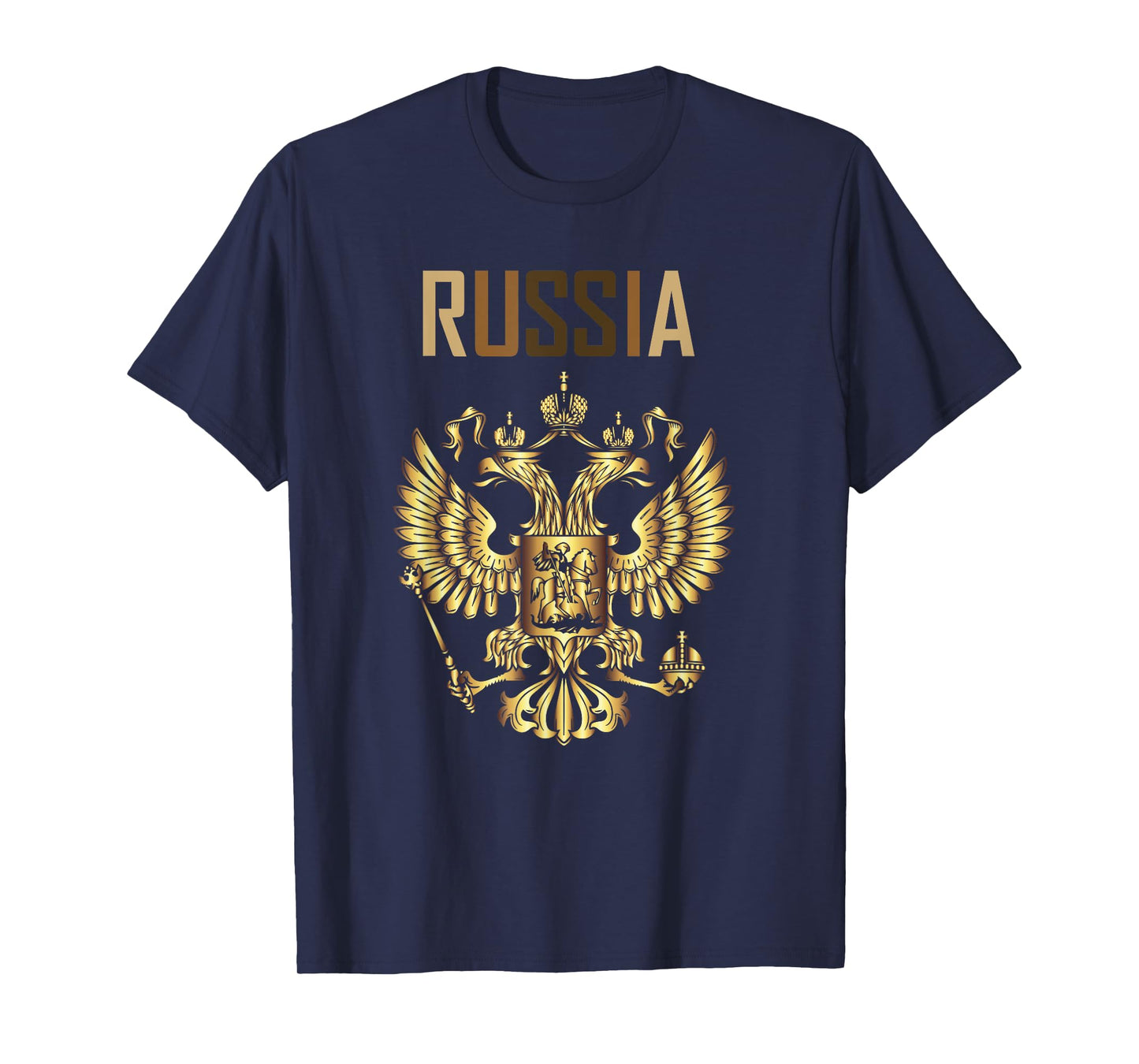 Russia Emblem T-Shirt | Russian Eagle Tee | Russian Flag T-Shirt
