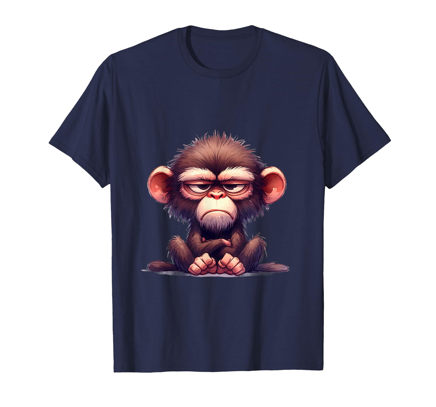 funny animals grumpy ape monkey T-Shirt