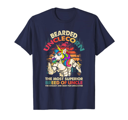 Bearded Unclecorn The Most Superior Breed Of Uncle Unicorn T-Shirt
