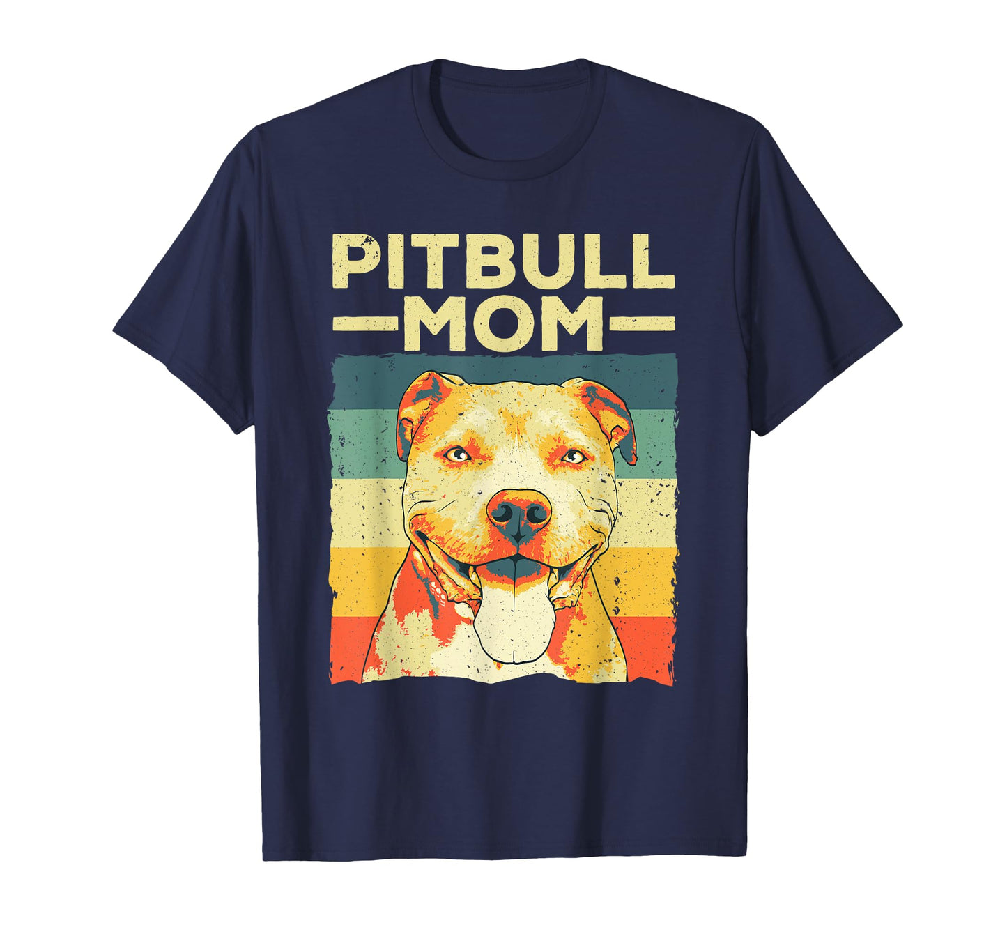 Cool Pitbull Mom For Women Girls Pitbull Owner Dog Lover T-Shirt