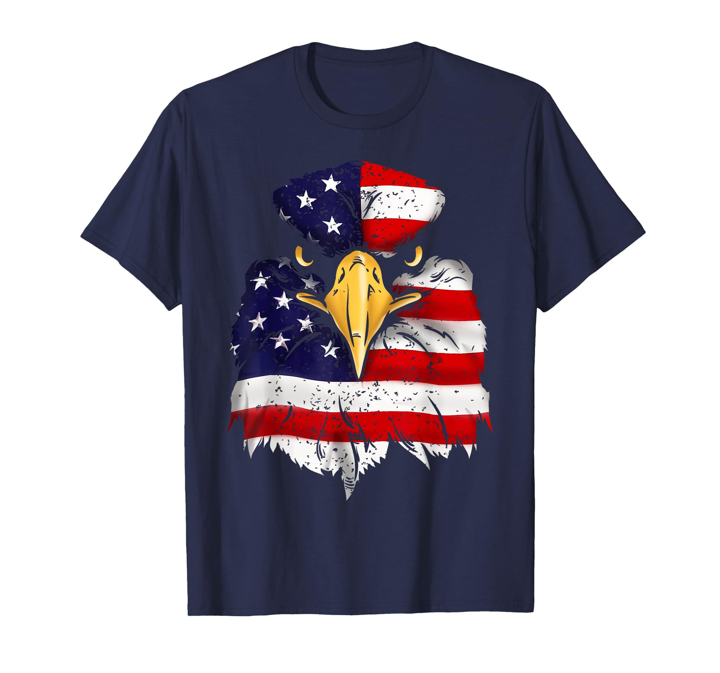 Bald Eagle 4th of July American Flag Patriotic Freedom USA T-Shirt