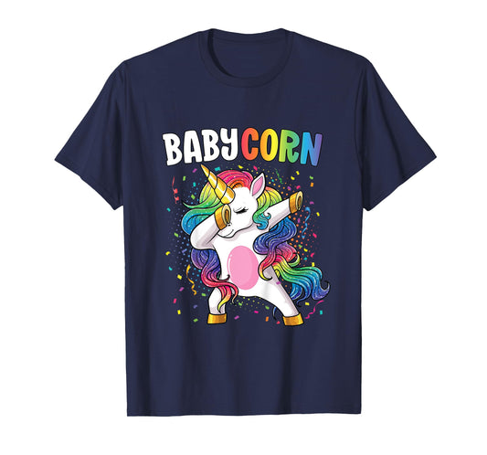 Babycorn Kids Unicorn Birthday Dabbing Unicorn Baby T-Shirt