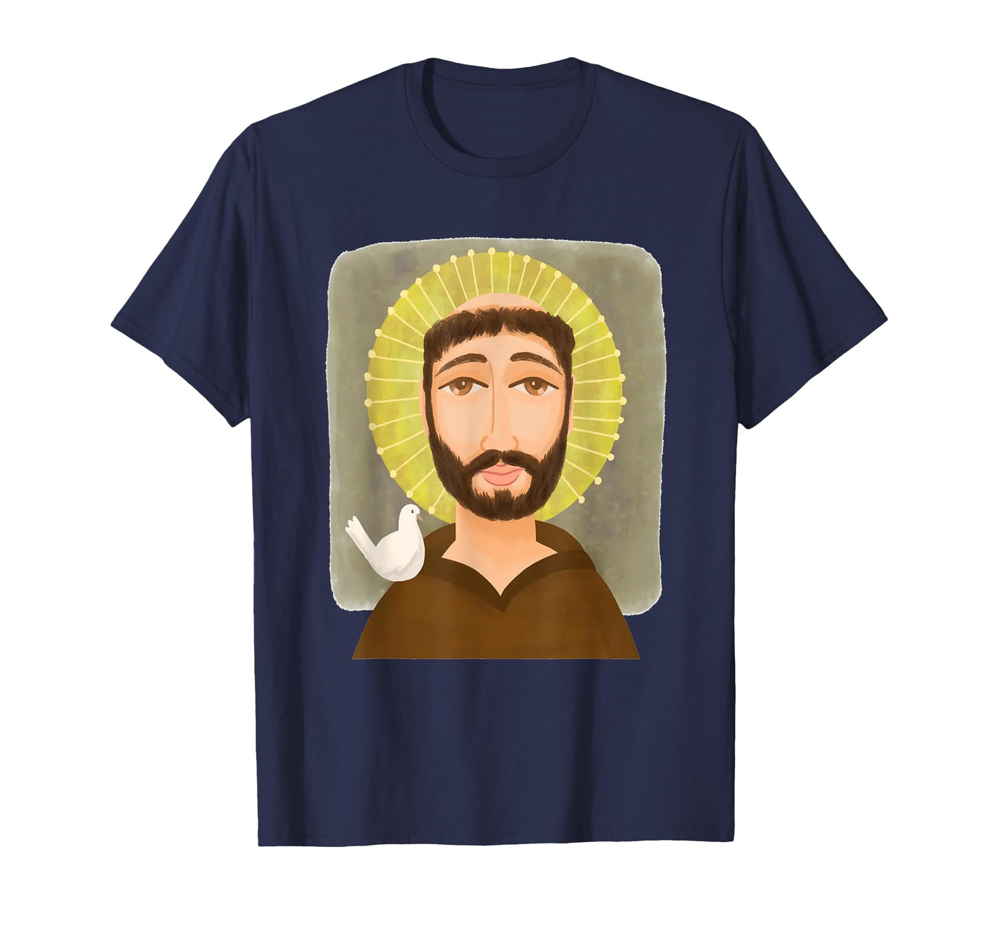 St Francis of Assisi Art Patron Saint of Animals Catholic T-Shirt