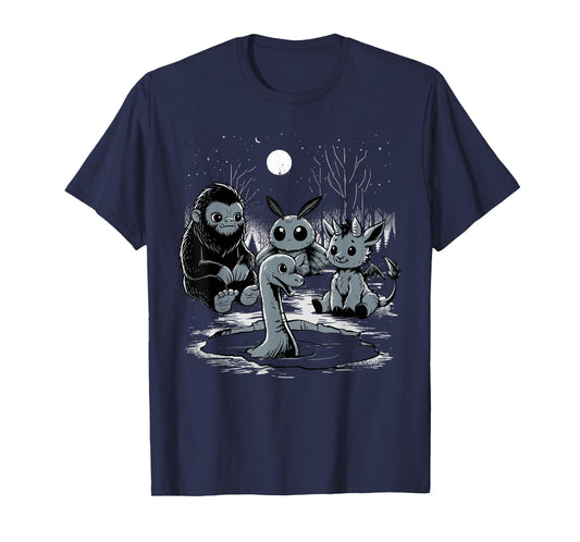 Cryptid Shirt Bigfoot Loch Ness Monster Mothman Jersey Devil T-Shirt