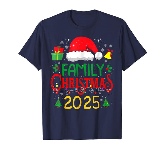 Family Christmas 2025 Matching Outfit Xmas Squad Santa T-Shirt