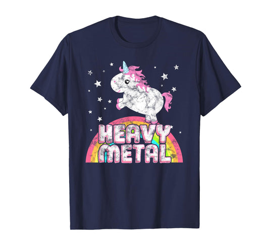 Funny Ironic Cool Unicorn Heavy Metal Music Festival T-Shirt T-Shirt