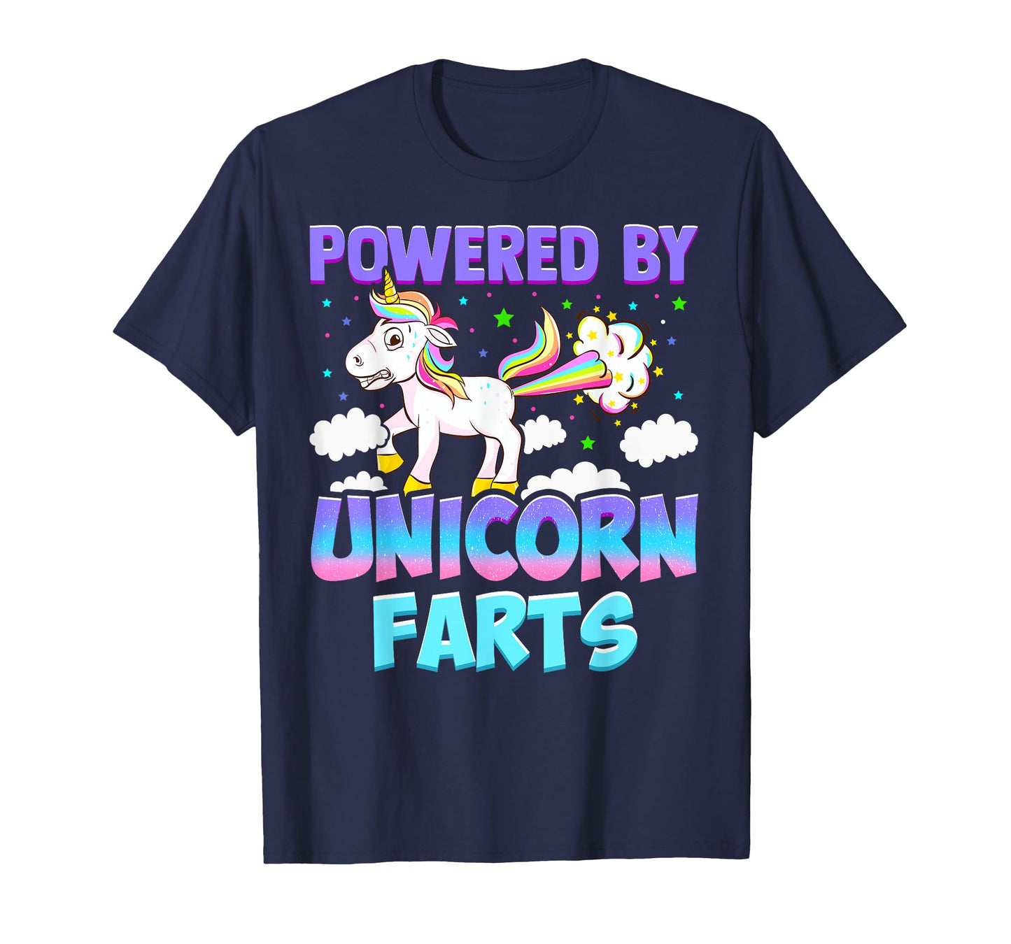 Powered by Unicorn Farts - Unicorn Gift T-Shirt