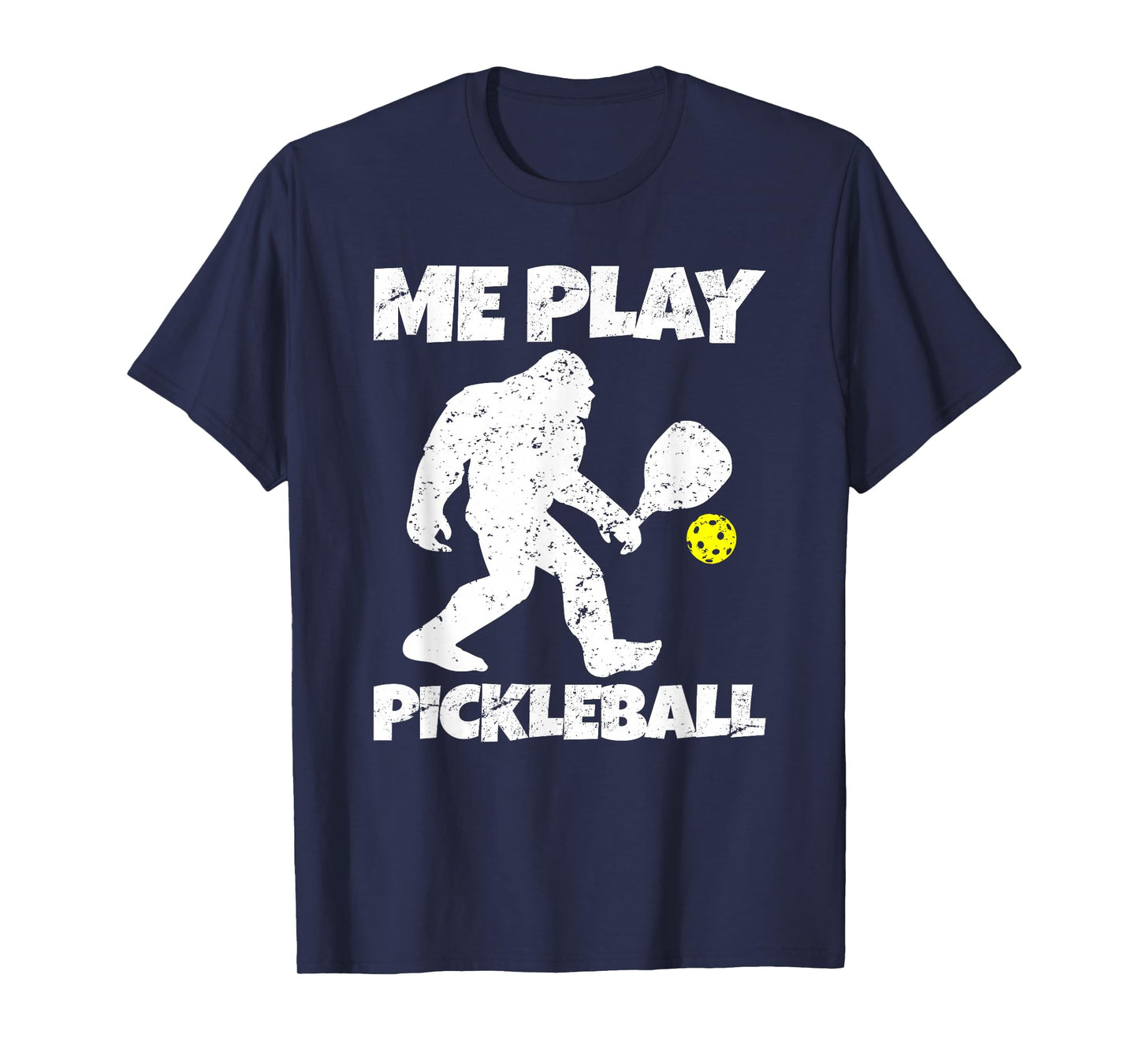 Funny Bigfoot Me Play Pickleball T-Shirt