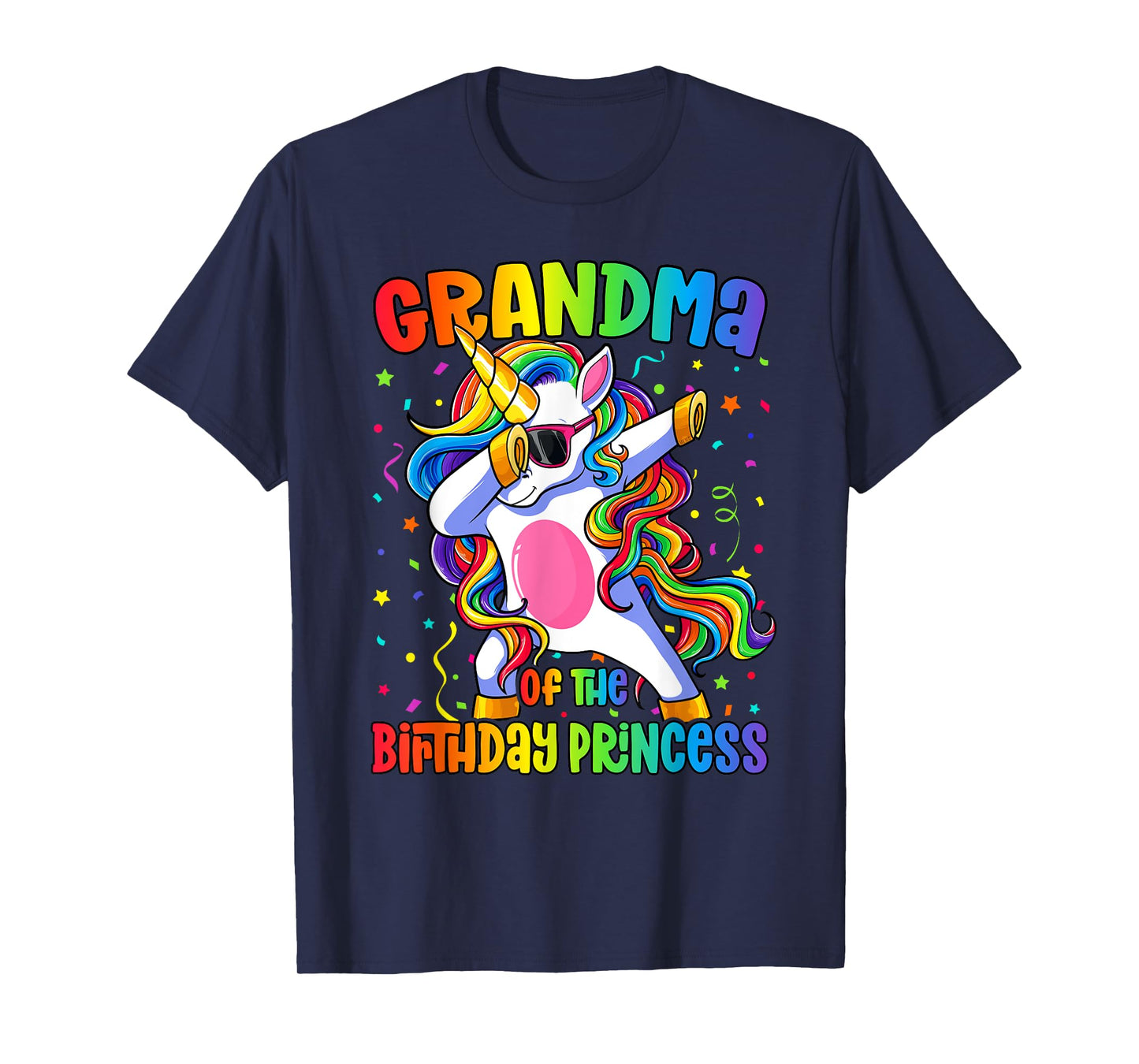 Grandma of the Birthday Princess Shirt Unicorn Grandma T-Shirt