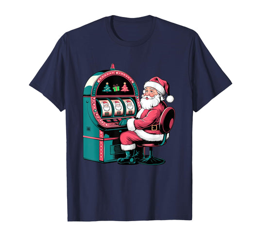 Santa Claus Slot Machine Christmas Slots T-Shirt