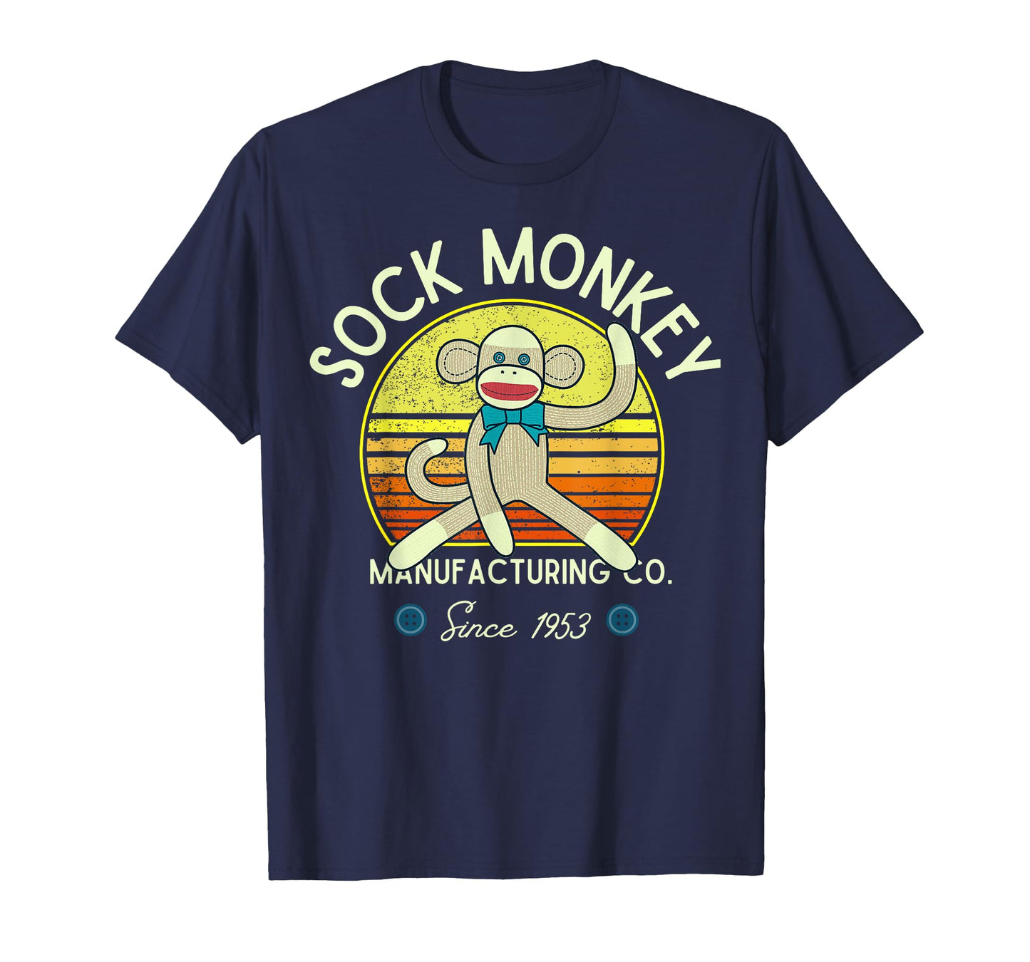 Sock Monkey Manufacturing Co. Retro Vintage Sock Monkeys T-Shirt