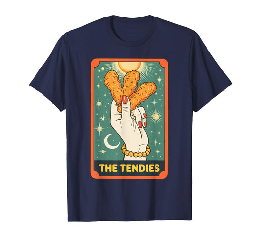 Tendies Lover Tarot Card Foodie Food Lover Chicken Tenders T-Shirt