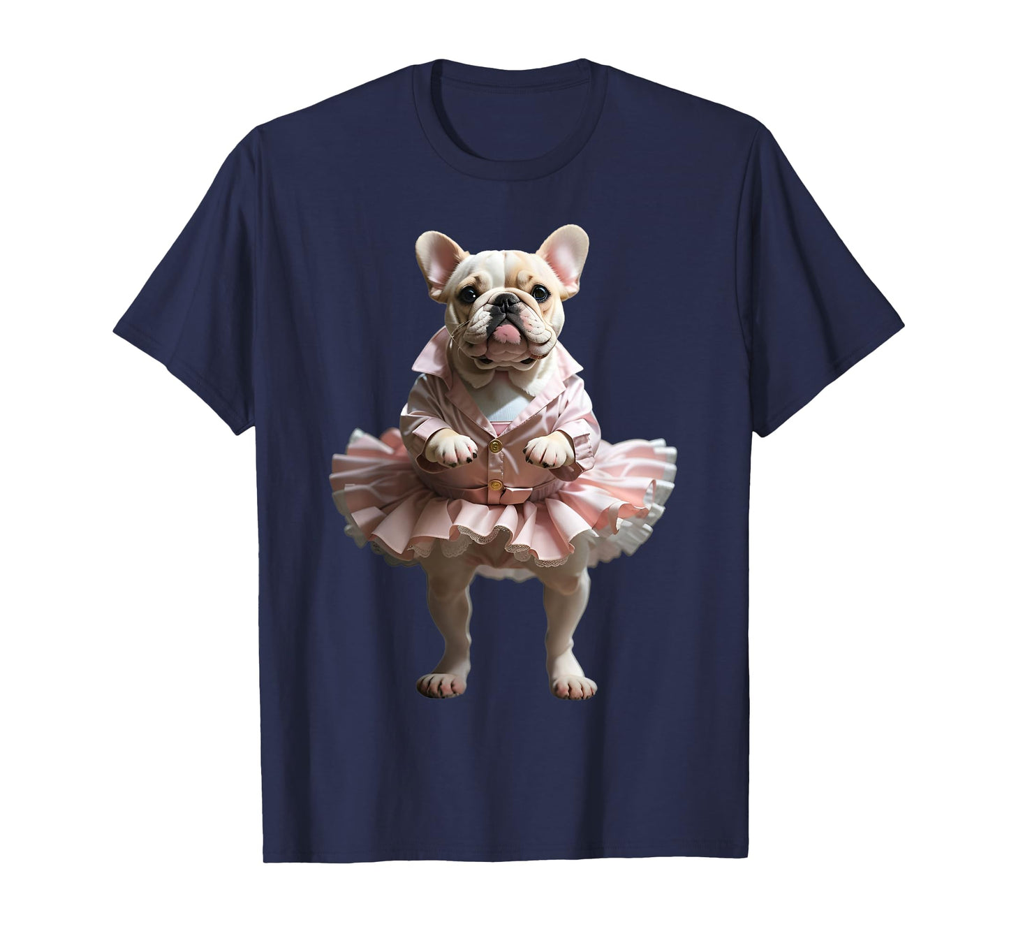 French Bulldog Ballet Funny Dog Owner Pet Tutu Graphic T-Shirt for Men Women Kids