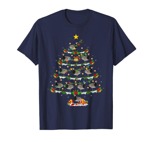 Xmas Tree Canada-Goose Christmas Gifts Goose Bird Lover Unisex-Adults Black Animal Print Modern Animal Print Short Sleeve Crew Neck T-Shirt Small