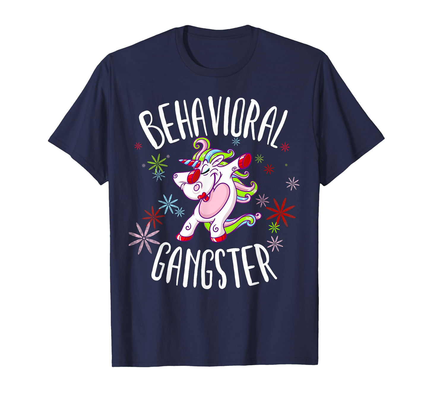 Behavioral Therapist Dabbing Unicorn design for ABA Therapy T-Shirt