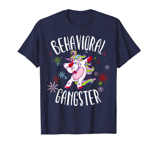 Behavioral Therapist Dabbing Unicorn design for ABA Therapy T-Shirt