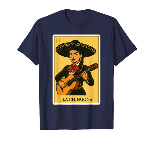 La Chingona Mariachi Funny Spanish-Mexican Bingo Women T-Shirt