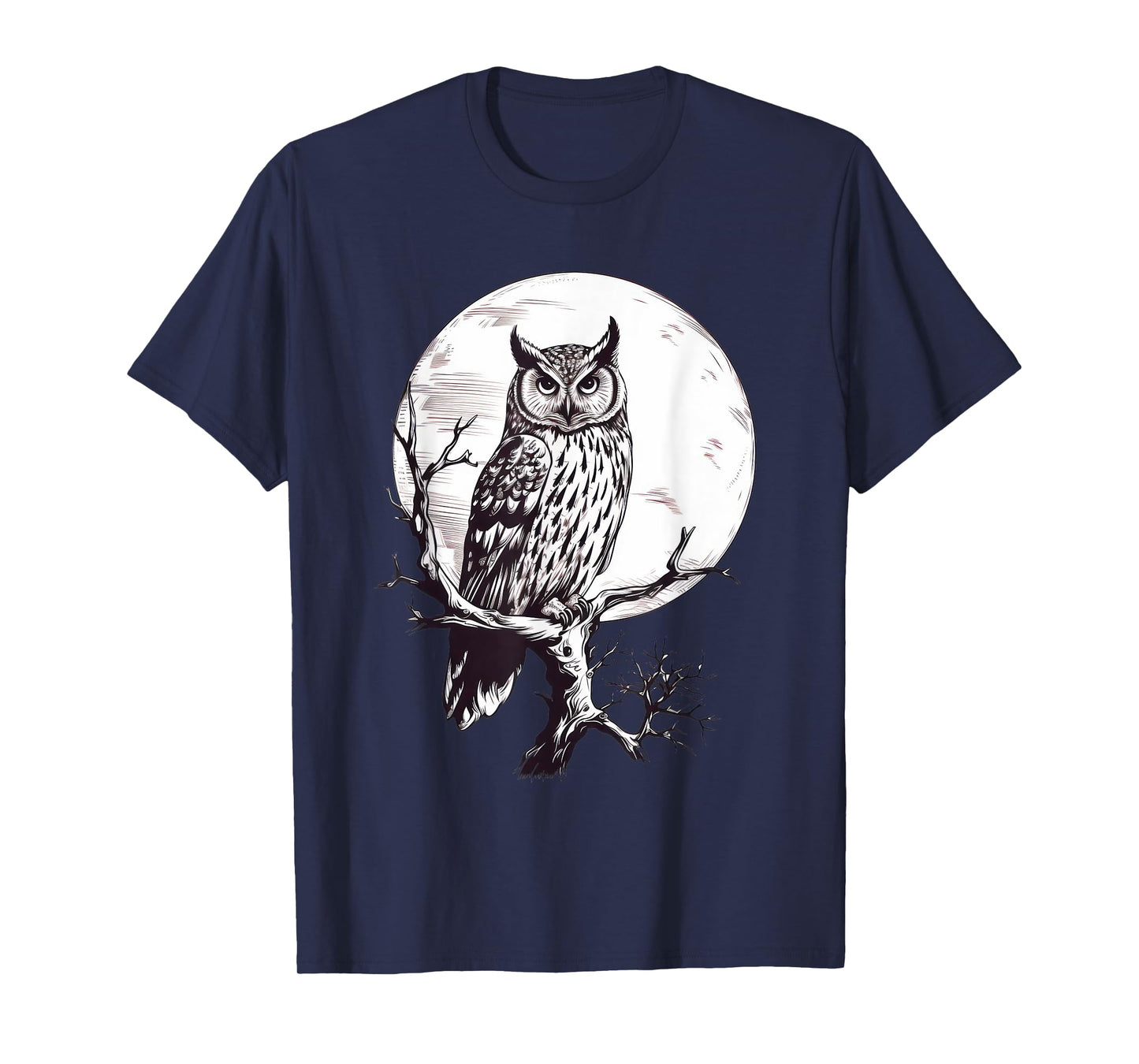 Owl Moon Graphic Women Men Girls Boys T-Shirt