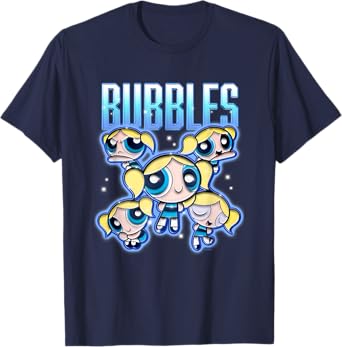The Powerpuff Girls Bubbles Chrome Multi Pose T-Shirt