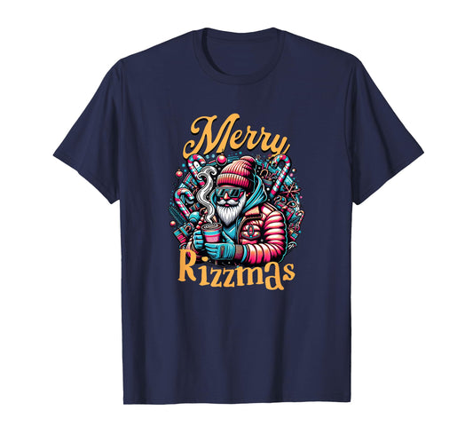 Merry Rizzmas, viral influencer skibidi christams brain rot T-Shirt