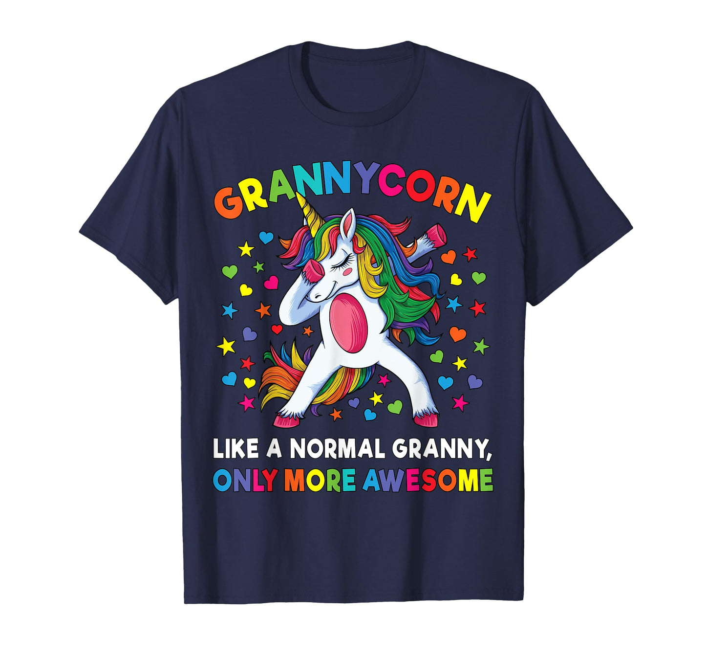 Grannycorn Like A Grandma Only Awesome Dabbing Unicorn T-Shirt