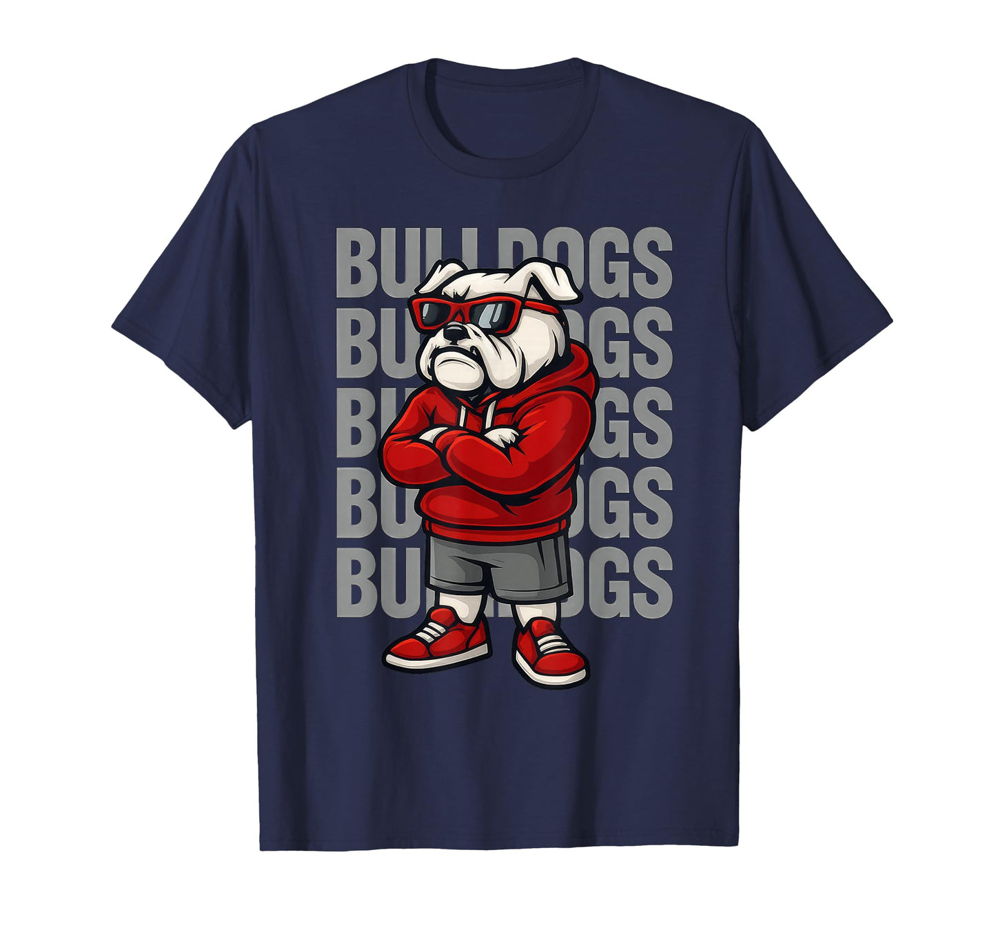 Retro Bulldogs Gift for Men Women Boys Girls Kids T-Shirt