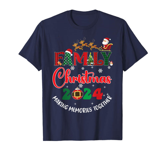 Family Christmas 2024 Matching Xmas Making Memories Together T-Shirt