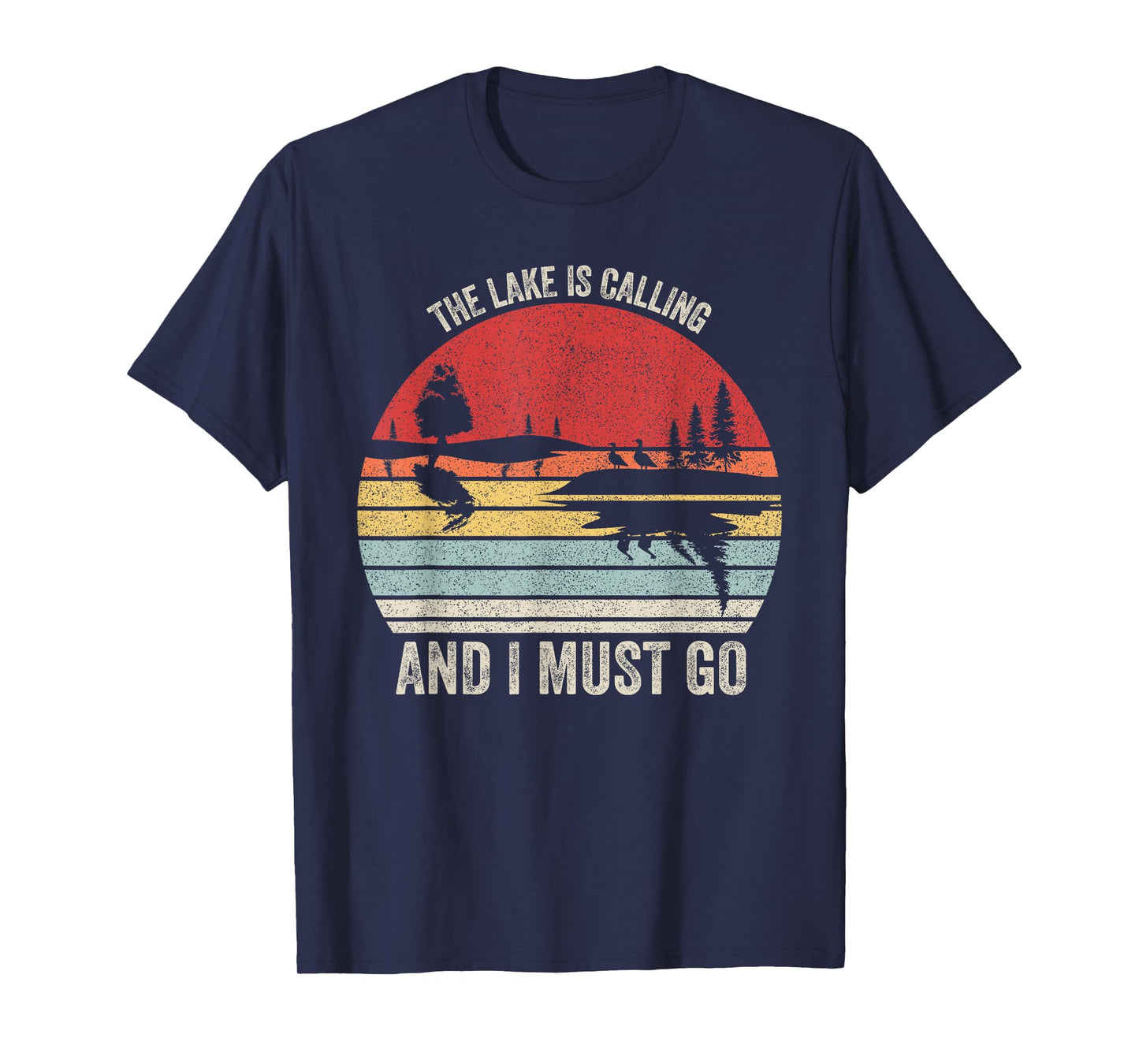 Vintage Retro The Lake Is Calling And I Must Go T-Shirt