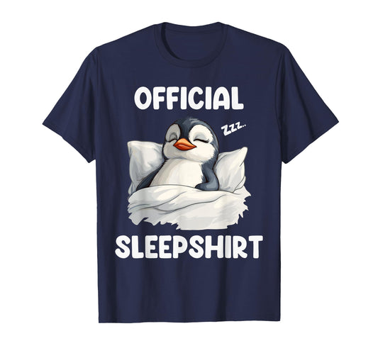 Official Sleepshirt Sleeping Penguin Animal Lovers Pajama T-Shirt