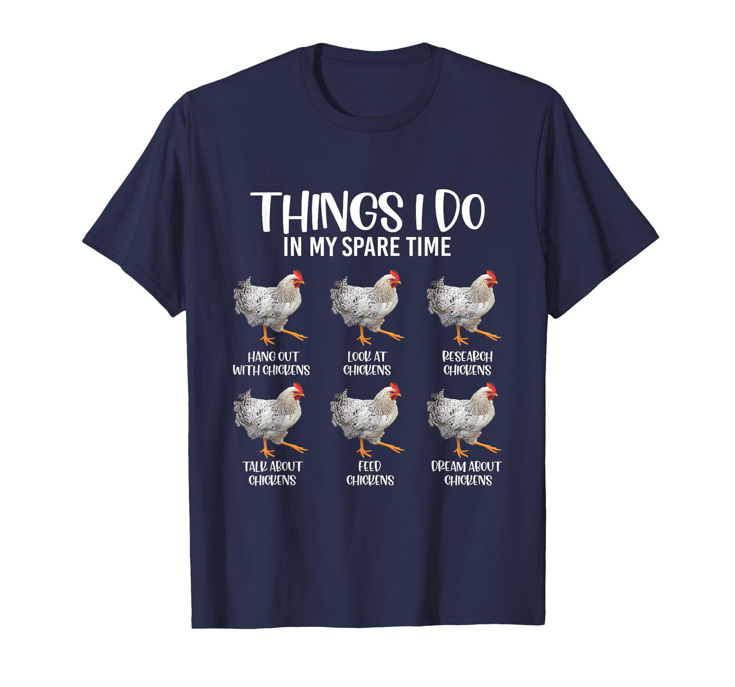Funny Chicken Mom Farm Cute Family Chicken Girl Farmer Dad T-Shirt