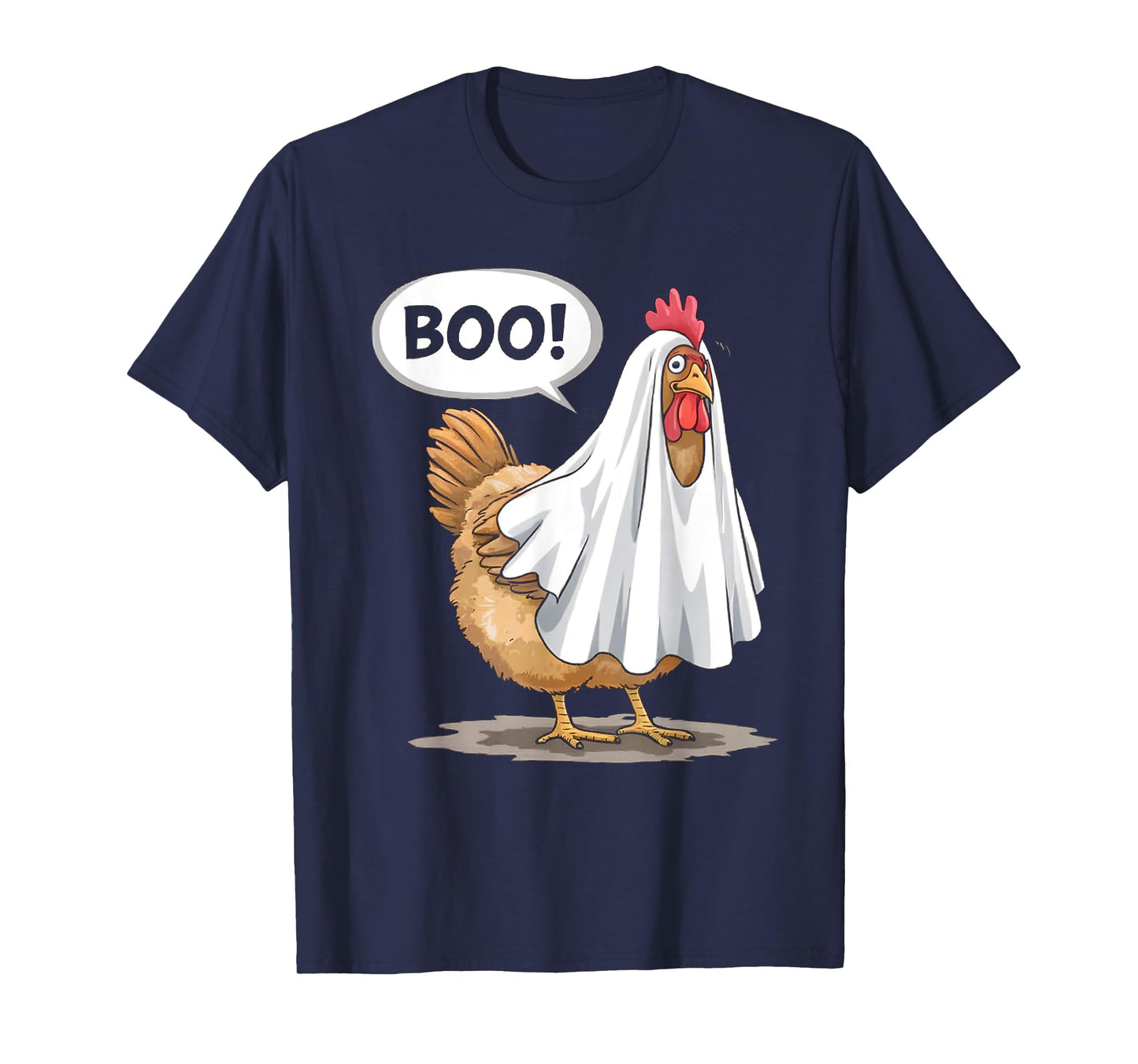 Funny Halloween Chicken Boo Spooky Chicken Halloween Costume T-Shirt