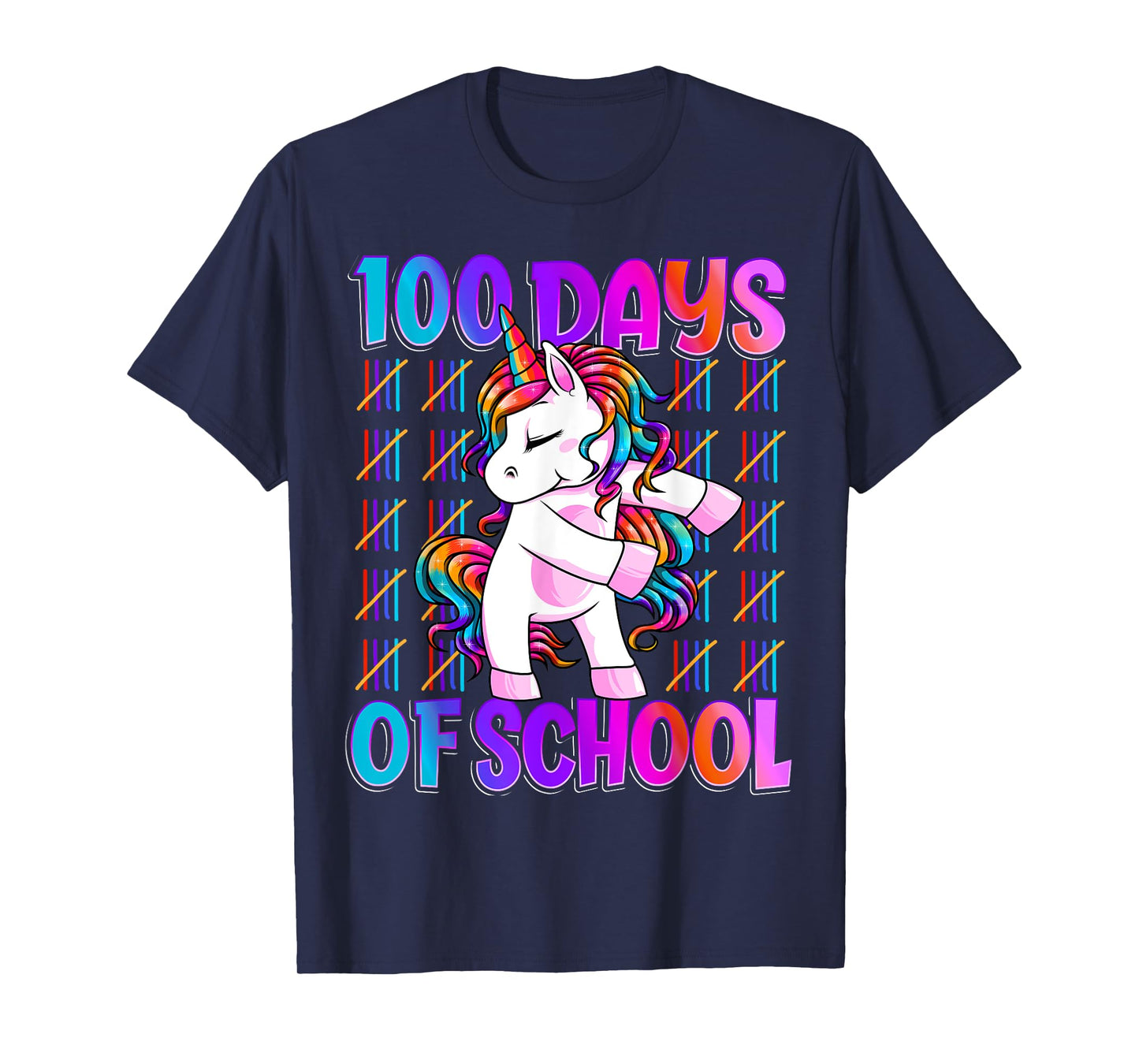 100 Magical Day of School And Still Awesome 100 Days Smarter Unicorn Kids School Shirt Black Unisex-Kids T-Shirt Small