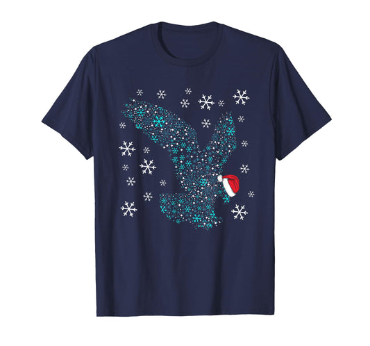 Funny Eagles Christmas Costume Eagle Santa XMAS Humor T-Shirt